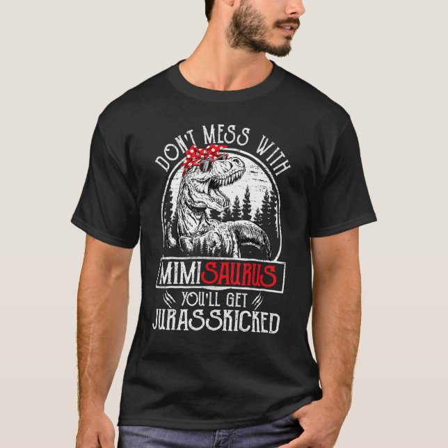 inte med Mimisaurus Du får Jurasskick T Shirt (Framsida)