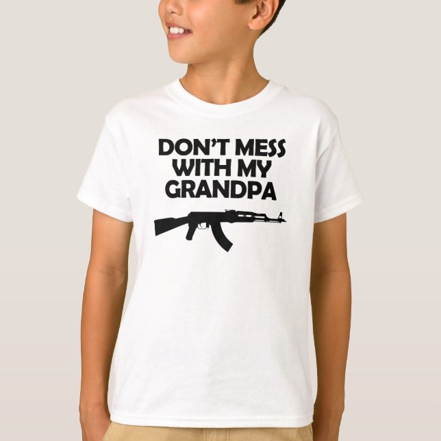  inte med min morfar tee shirt (Framsida)