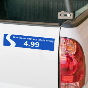 " inte med min säkerhetsgrad" Bumper-fästare Bildekal