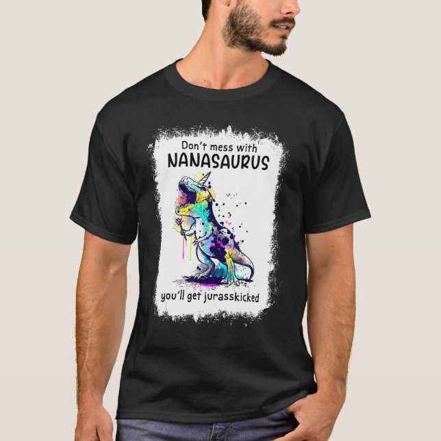  inte med Nanasaurus Du får Jurasskick T Shirt (Framsida)