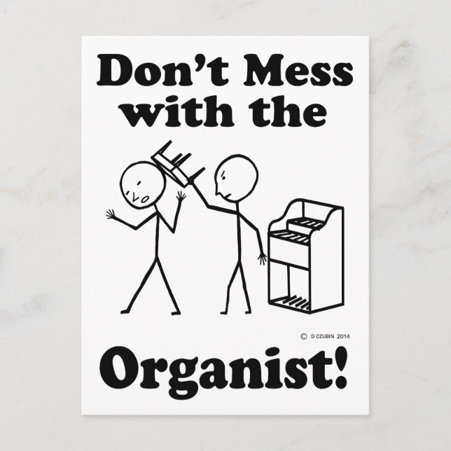  inte med organismen vykort (Framsida)