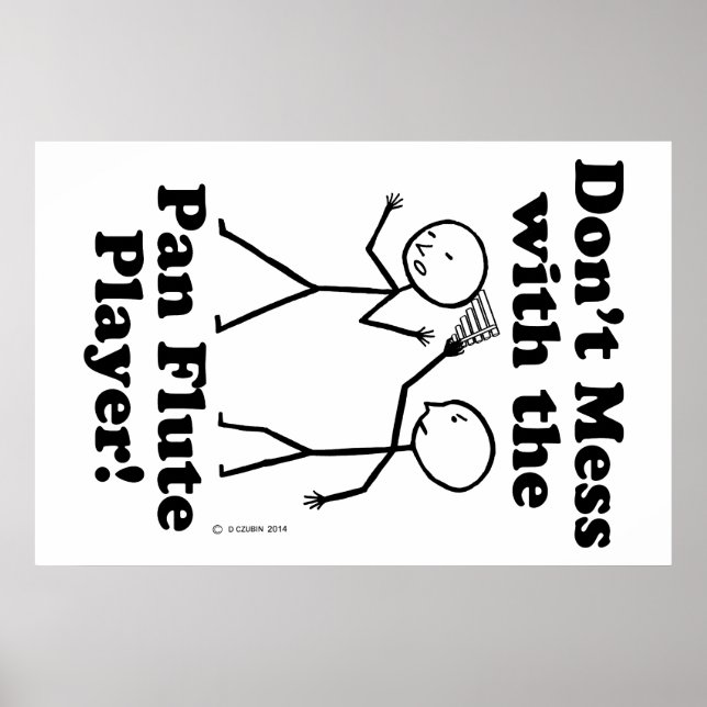  inte med Pan Flute Player Poster (Framsidan)