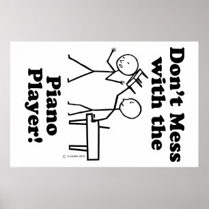 inte med Piano Player Poster