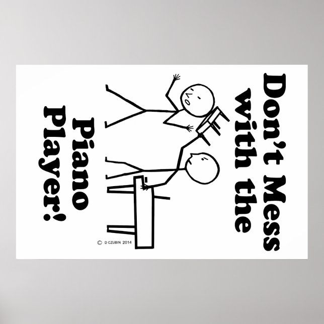  inte med Piano Player Poster (Framsidan)