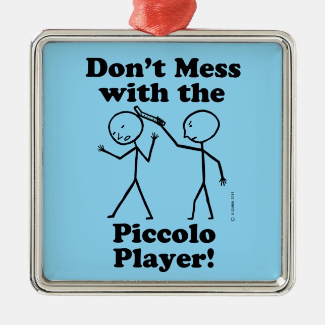  inte med Piccolo Player Julgransprydnad Metall (Framsidan)