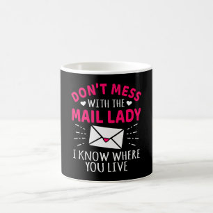 inte med postarbetaren Mail Dam Kaffemugg