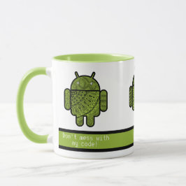 inte med Robots för Grönten Min kod Mugg