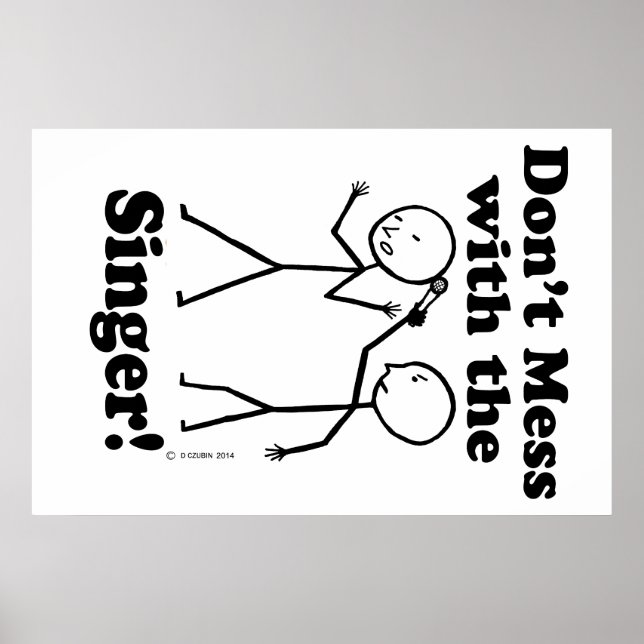  inte med sångaren poster (Framsidan)