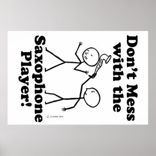 inte med saxofonspelaren poster