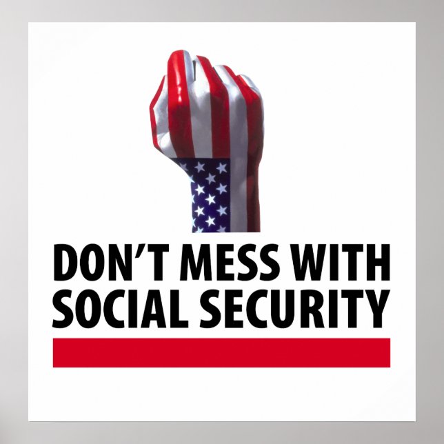  inte med Social Security Poster (Framsidan)
