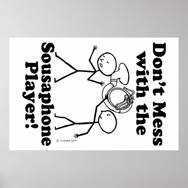  inte med Sousaphone Player Poster (Framsidan)