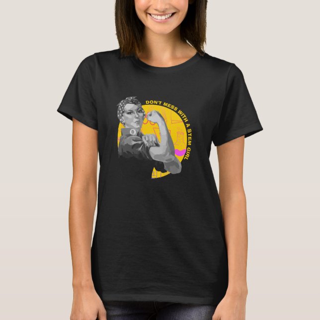  inte med STEM Girl T Shirt (Framsida)