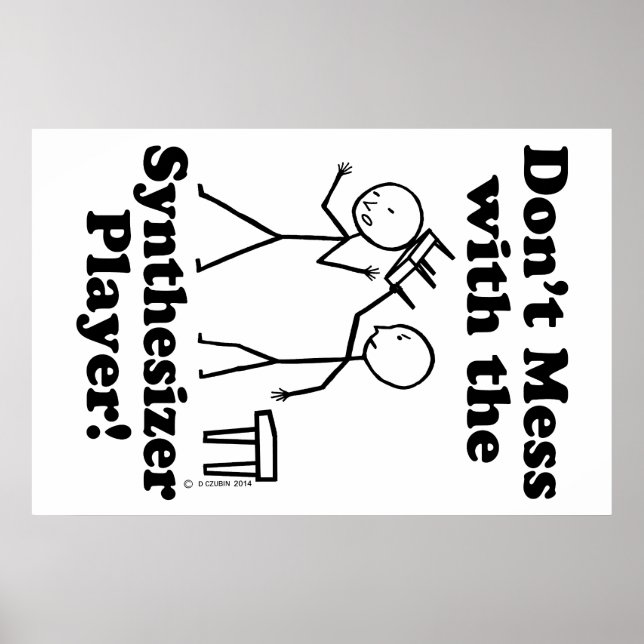  inte med Synthesizer Player Poster (Framsidan)