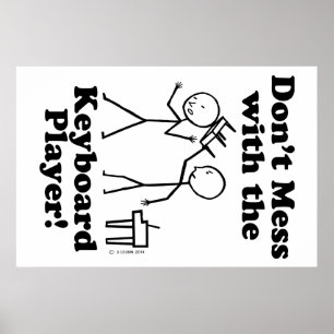 inte med Tangentbord Player Poster