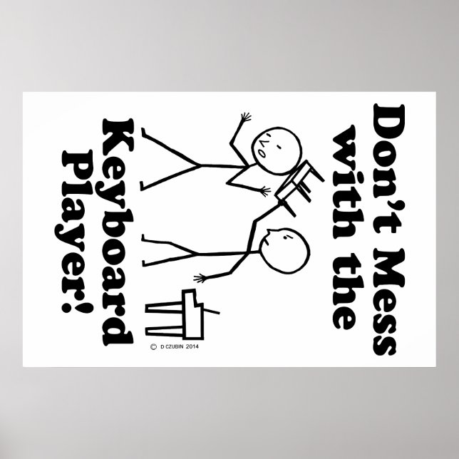  inte med Tangentbord Player Poster (Framsidan)