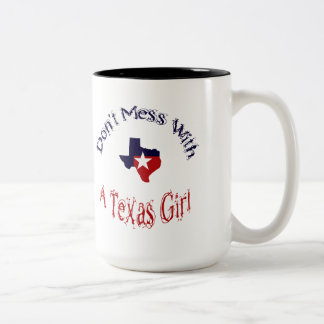 inte med Texas Girl Zazzle Mugg
