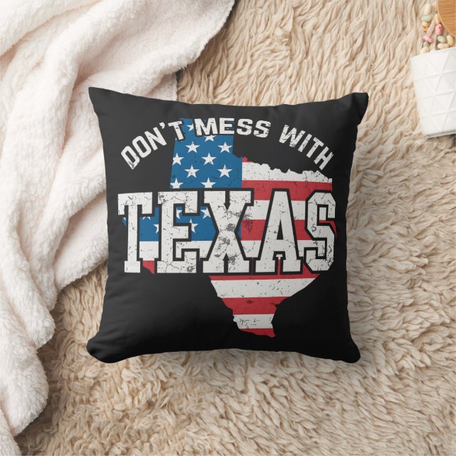  inte med Texas Kudde (Filt)