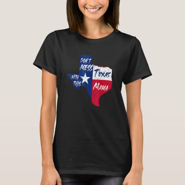  inte med Texas Mamma T Shirt (Framsida)