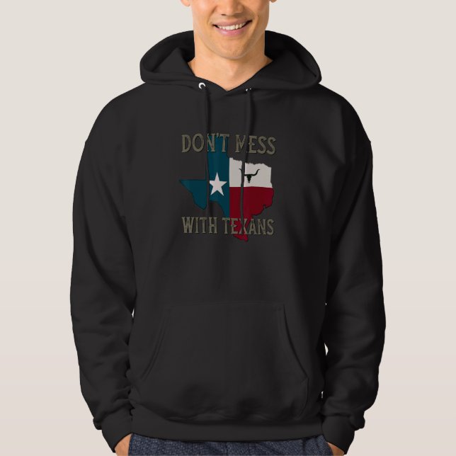  inte med textilierna på Lone Star Stat Hoodie (Framsida)