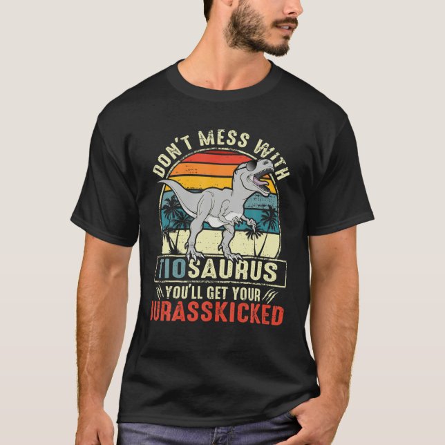  inte med tiosaurus Du får Jurasskick T Shirt (Framsida)