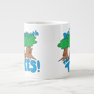  inte med TRÄD! Jumbo Mugg
