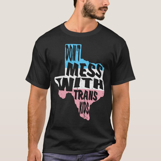  inte med Trans Kids, skydda Trans Kid T Shirt (Framsida)