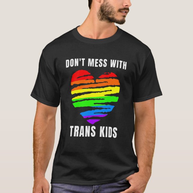  inte med Trans Kids Texas Protect Trans Kid T Shirt (Framsida)