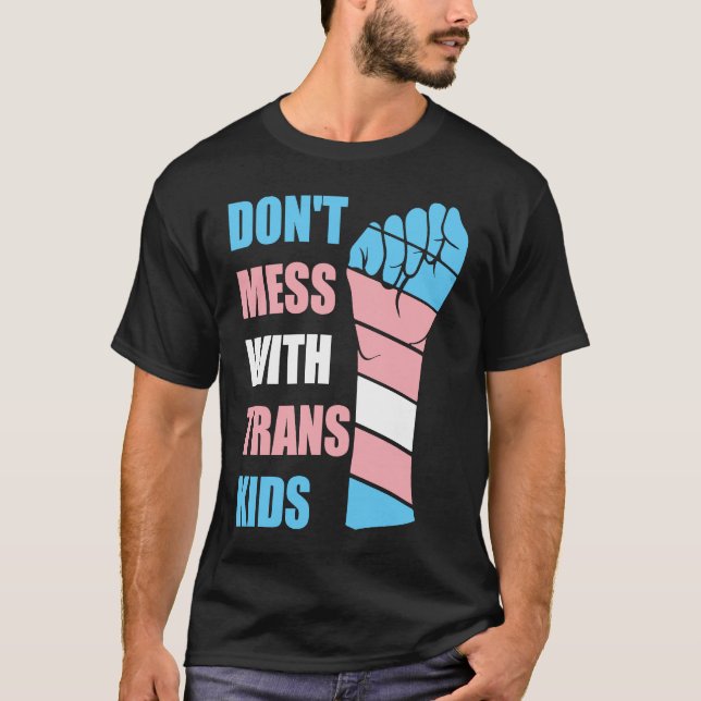  inte med Trans Kids Texas Protect Trans Kid T Shirt (Framsida)