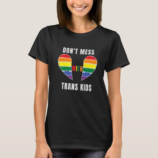  inte med Trans Kids Texas Protect Trans Kid T Shirt (Framsida)