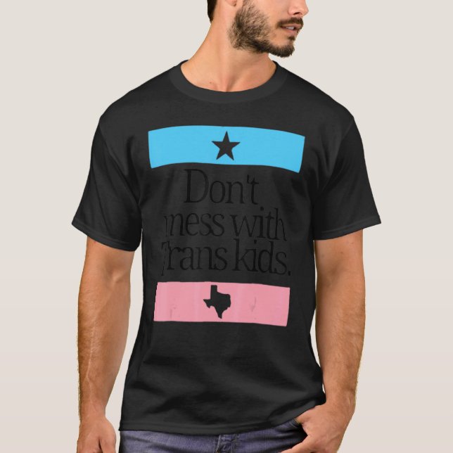  inte med Trans Kids Texas Protect Trans Kid T Shirt (Framsida)