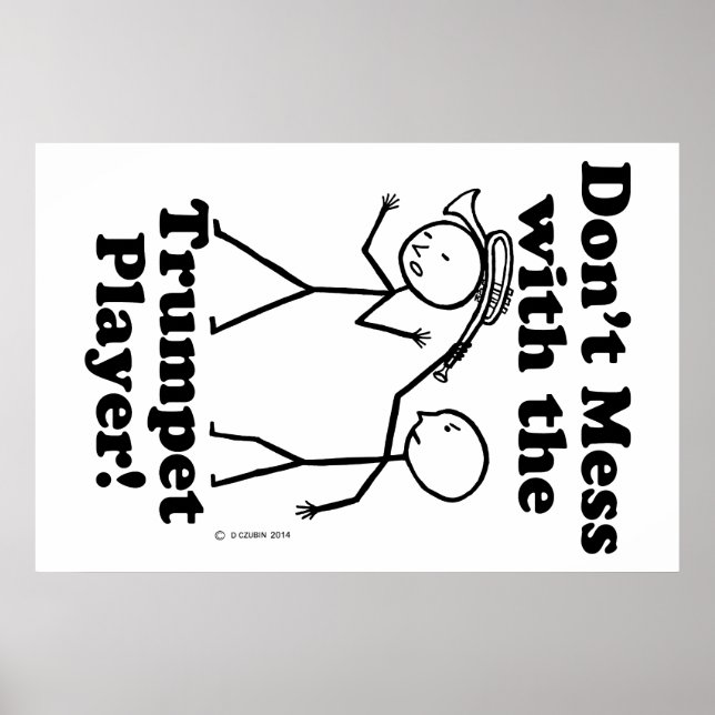  inte med Trumpet Player Poster (Framsidan)