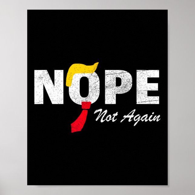 Inte mer Trump Kamala Harris 2024 Val Poster (Framsidan)