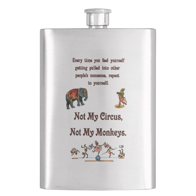 Inte min apor, inte min cirkus fickplunta (Framsidan)