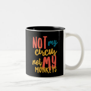 Inte min cirkus Black 11 oz 2-ton Mugg