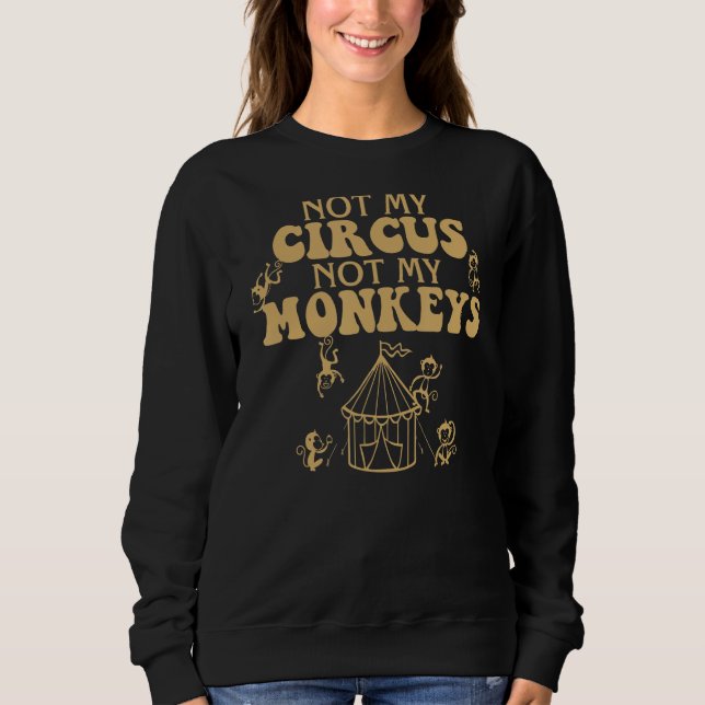 Inte min cirkus, inte min apa Carnival-personal. T Shirt (Framsida)