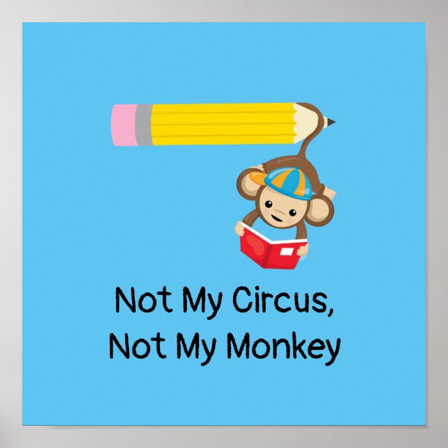 Inte min cirkus, inte min apa poster (Framsidan)