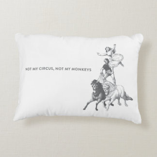 Inte min cirkus inte min apadekorativ kudde