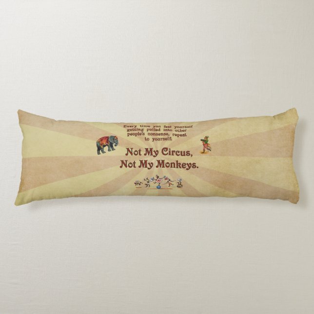 Inte min cirkus, inte min apor kroppskudde (Framsidan)