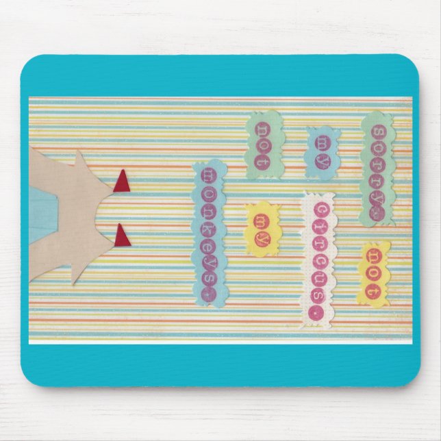 Inte min cirkus. Inte min apor. Musen vadderar Musmatta (Framsidan)