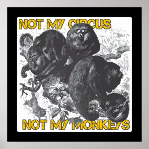 Inte min cirkus, inte min apor poster
