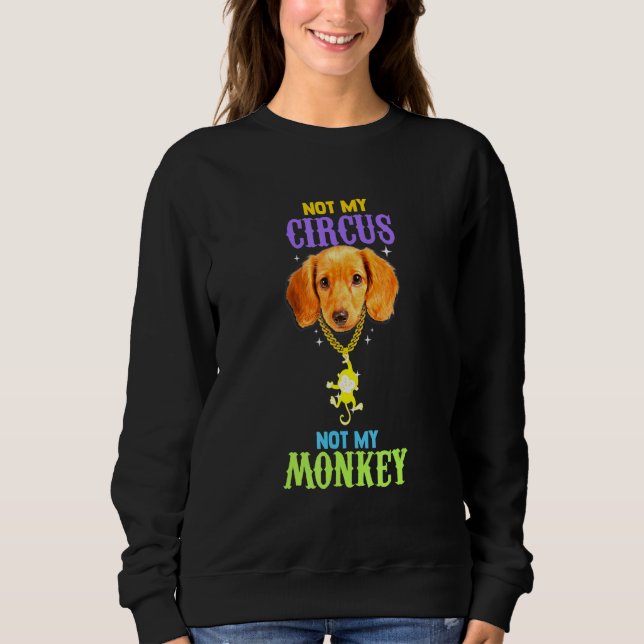 Inte min cirkus, inte min Hund Ringmaster för apke T Shirt (Framsida)