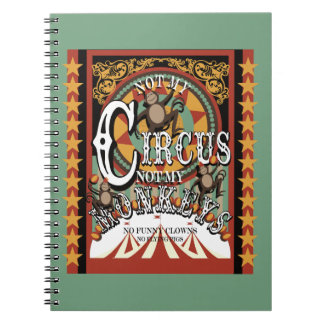 Inte min cirkus, inte mina apor, Circus Thrade Anteckningsbok