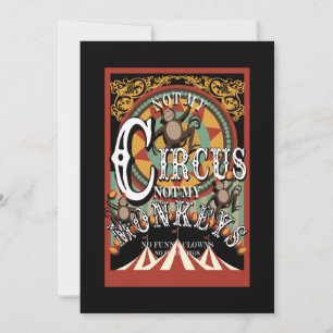 Inte min cirkus, inte mina apor julkort