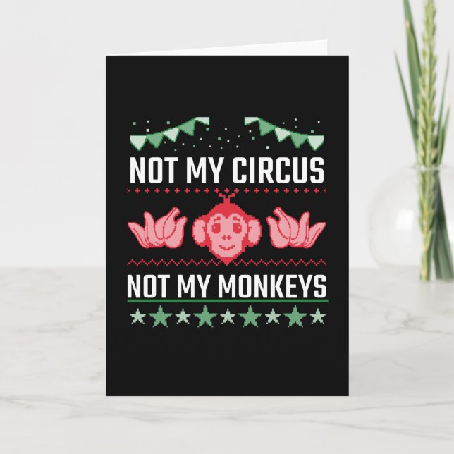Inte Min Cirkus Inte Mina Apor Kort (Framsida)