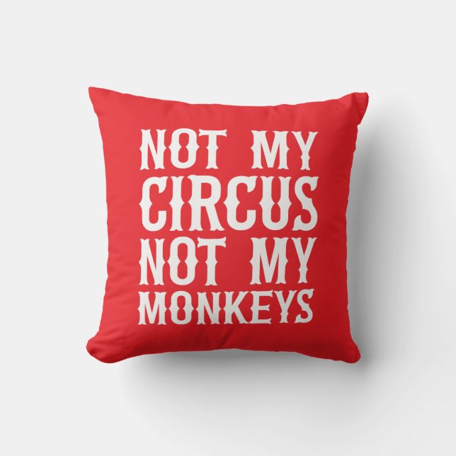 Inte min cirkus, inte mina apor kudde (Framsida)
