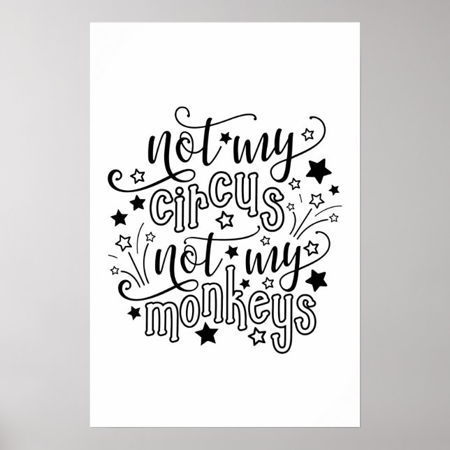 Inte min cirkus, inte mina apor, Mamma Poster (Framsidan)