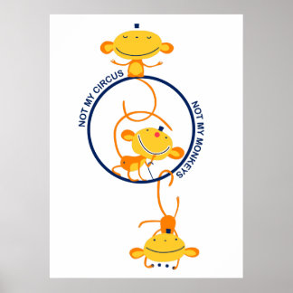 Inte min cirkus, inte mina apor! poster