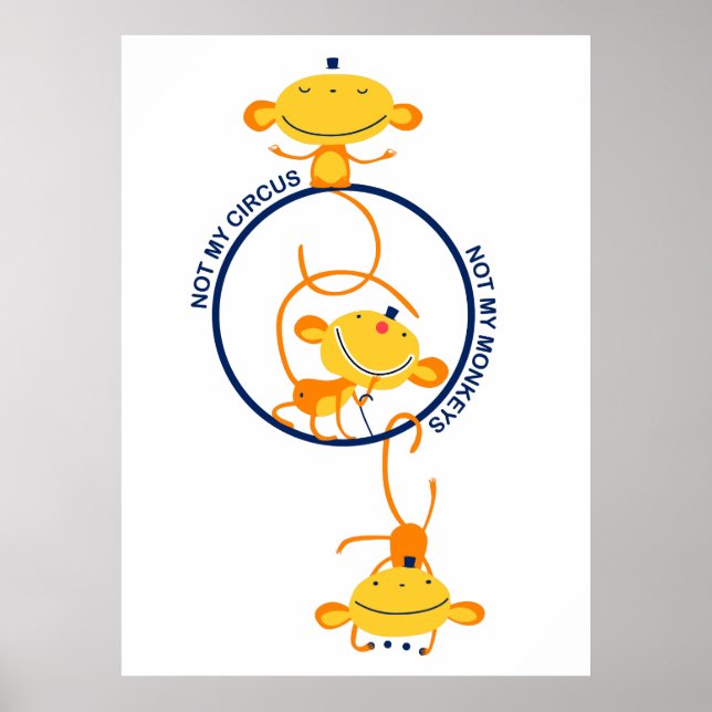 Inte min cirkus, inte mina apor! poster (Framsidan)