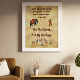 Inte min cirkus, inte mina apor poster