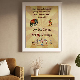 Inte min cirkus, inte mina apor poster
